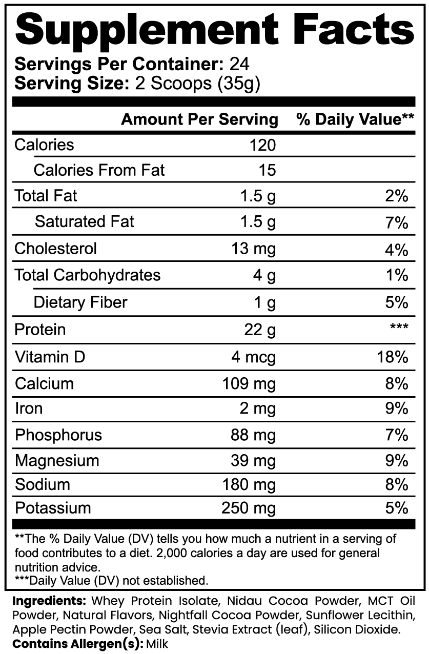 The Warrior's Whey 100% Whey Protein Isolate (Chocolate)