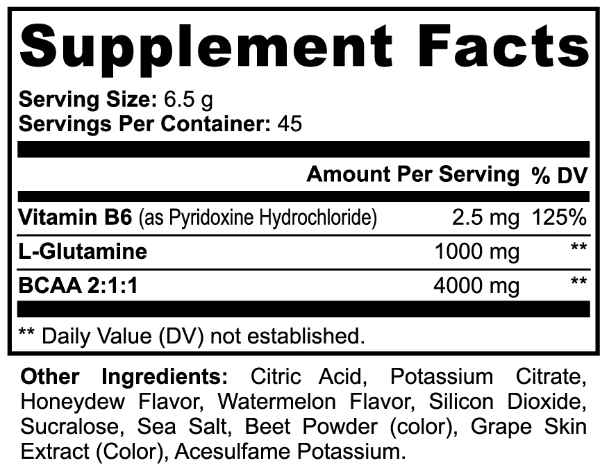 Iron Forged BCAA Post Workout (Honeydew/Watermelon)