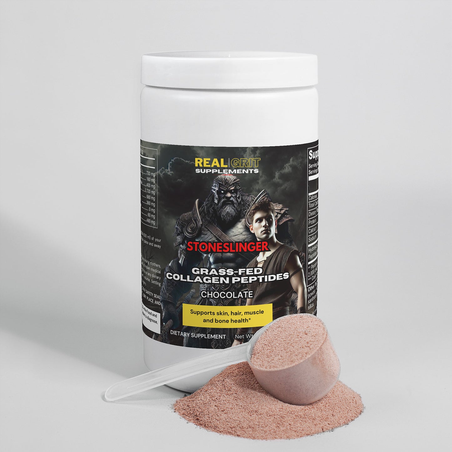 StoneSlinger Grass-Fed Collagen Peptides (Chocolate)