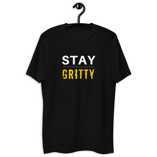 Stay Gritty T With American Flag back.